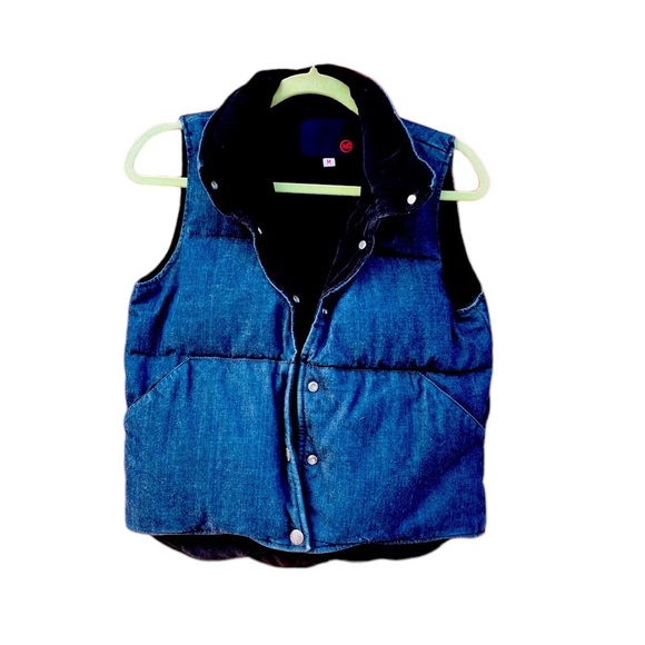 Ag Adriano Goldschmied Jackets & Blazers - NWOT AG Adriano Goldschmied Reversible Denim and Black Corduroy Vest Gorpcore